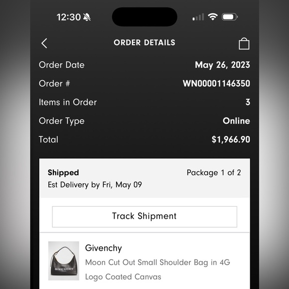 GIVENCHY Small Hobo Bag Black - Picture 9 of 9